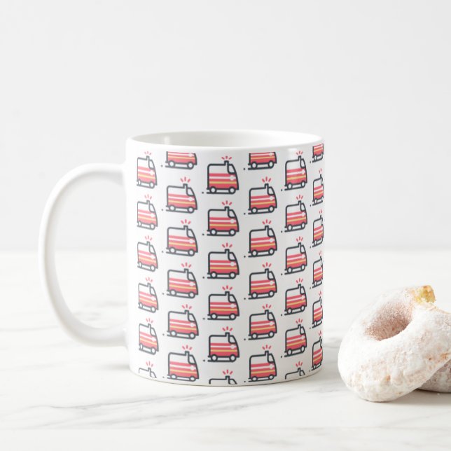 Caneca De Café Ambulance 911 First Responder (Com Donut)