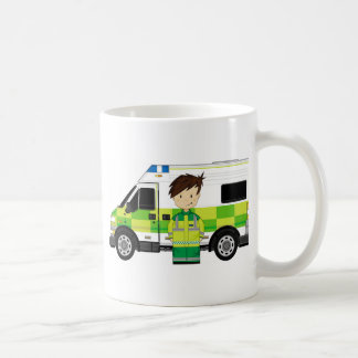 Caneca De Café Ambulância bonito dos desenhos animados e EMT