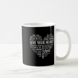 Caneca De Café Ame a conscientização da saúde do coração em fever