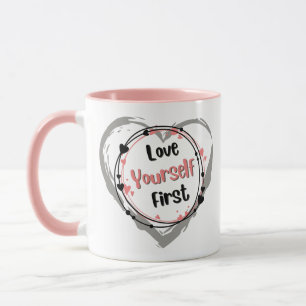 Caneca de Café Ame a Si Mesmo Primeiro