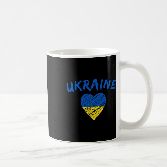 Caneca De Café Ame a Ucrânia  (Direita)