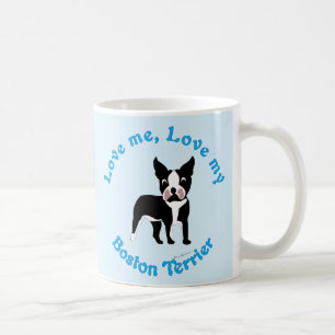 Caneca De Café Ame-me, ame-o minha Boston Terrier