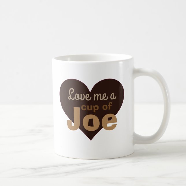 Caneca De Café Ame-me uma taça de Joe Café Amantes (Direita)