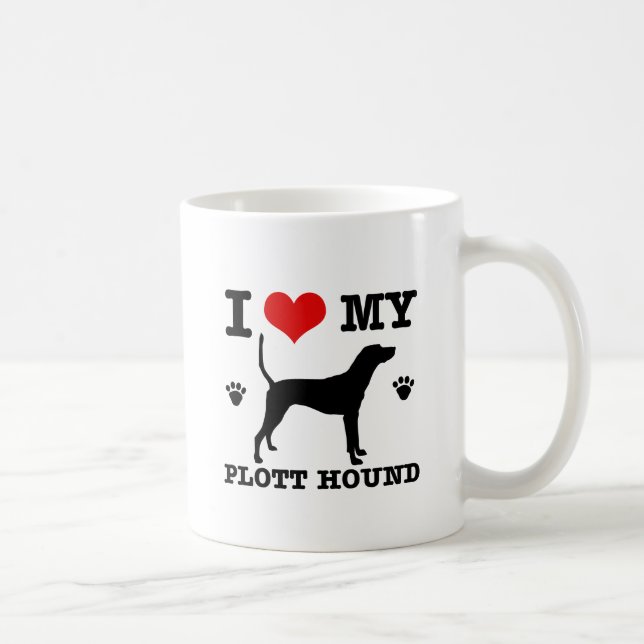 Caneca De Café Ame meu cão de plott (Direita)