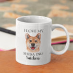 Caneca De Café Ame Meu Monograma Shiba Inu<br><div class="desc">Este design pode ser personalizado na área fornecida pela alteração da foto e/ou do texto. Ou pode ser personalizado clicando em Personalizar este Modelo e, em seguida, escolhendo o clique para personalizar mais a opção e excluir ou alterar a cor do plano de fundo, adicionar texto, alterar a cor ou...</div>