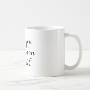 Caneca De Café Ame-o à lua