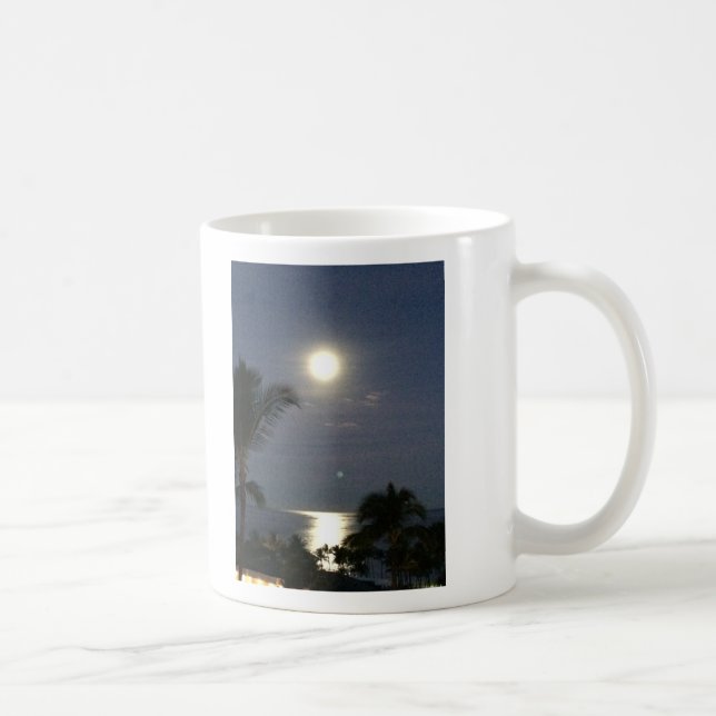 Caneca De Café Ame-o à lua e à parte traseira (Direita)