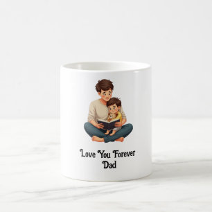 Caneca De Café Ame-o para sempre, Pai - Valor masculino