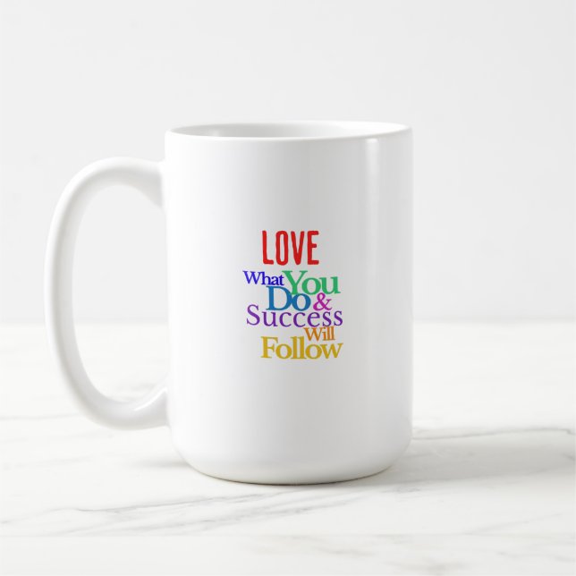 Caneca De Café Ame o que você faz (Esquerda)