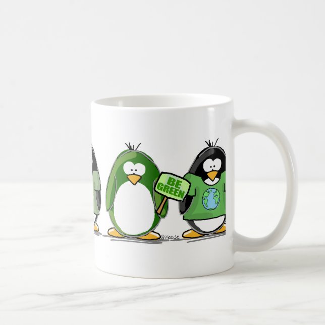 Caneca De Café Ame os pinguins da terra (Direita)
