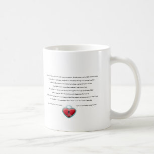 Caneca de café - ame rosas e poema de Lockheart d