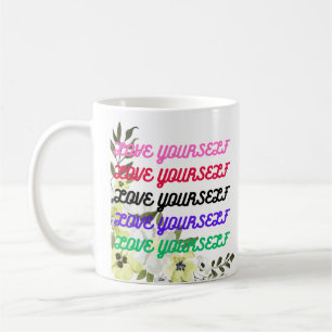 Caneca De Café Ame-se inspiração motivacional