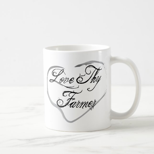 Caneca De Café Ame Thy fazendeiro (Direita)
