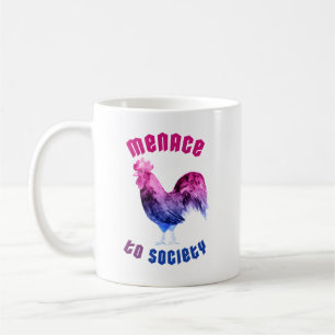 Caneca De Café Ameaça Bissexual Galo