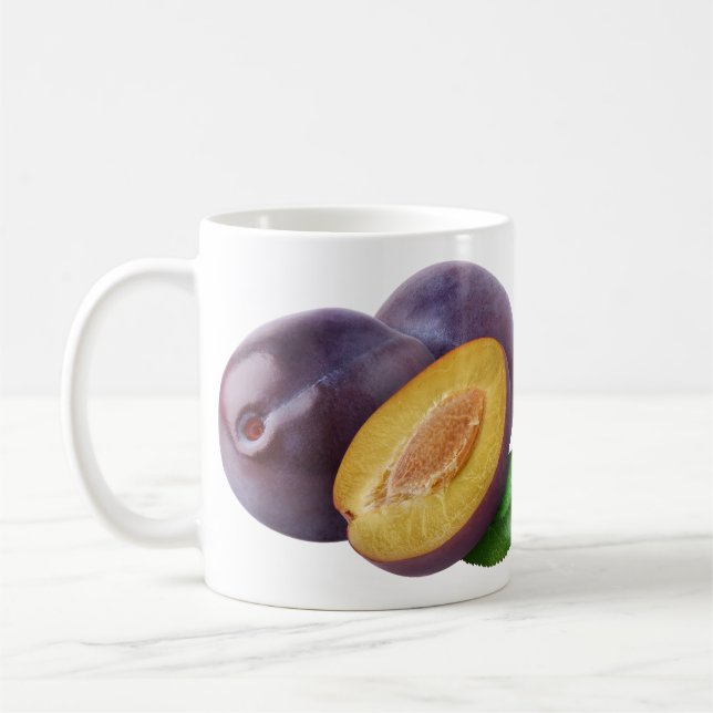 Caneca De Café Ameixas azuis (Esquerda)