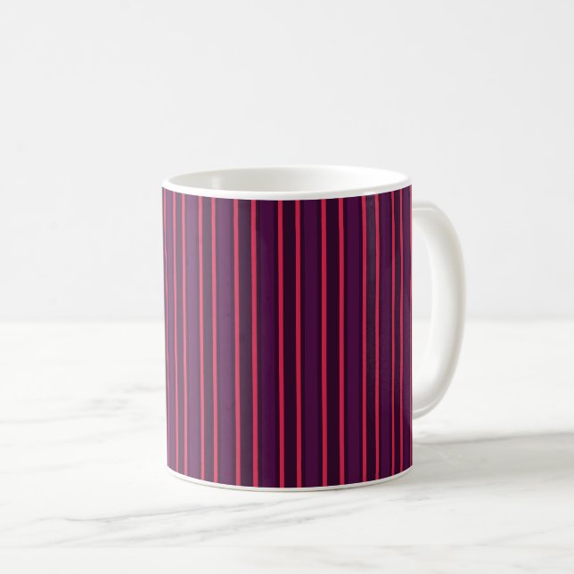 Caneca De Café Ameixas e faixas vermelhas de doces (Frente Esquerda)