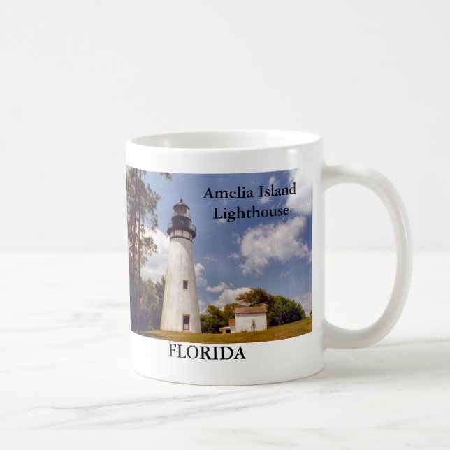 Caneca De Café Amelia Island Lighthouse, Flórida Mug (Direita)