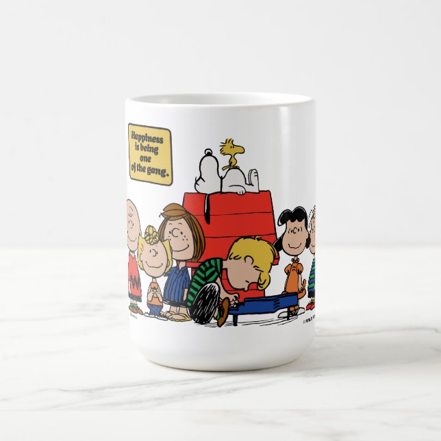 Caneca De Café Amendoins | Felicidade é ser uma das gangues (Centro)