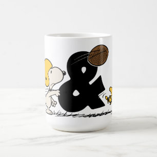 Caneca De Café Amendoins   Futebol Snoopy & Woodstock
