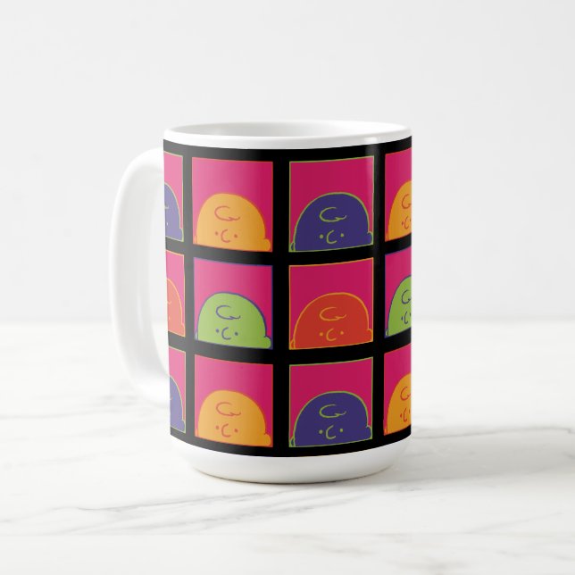 Caneca De Café Amendoins | Pop de arte moderna é Charlie Brown (Frente Esquerda)