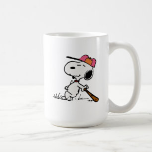 Caneca De Café Amendoins   Snoopy no Bat