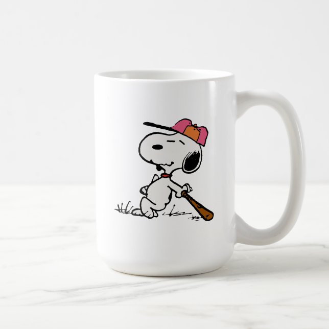 Caneca De Café Amendoins | Snoopy no Bat (Direita)