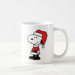Caneca De Café Amendoins Snoopy Papai Noel