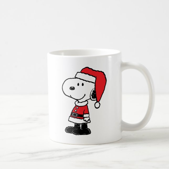 Caneca De Café Amendoins | Snoopy Papai Noel (Direita)