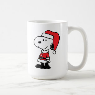 Caneca De Café Amendoins Snoopy Papai Noel