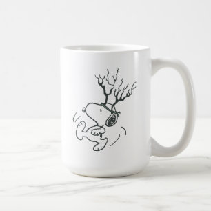 Caneca De Café Amendoins   Snoopy Reindeer