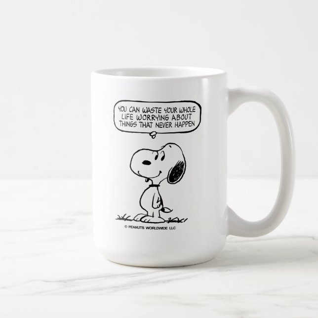 Caneca De Café Amendoins | Snoopy, você não aguenta sua vida inte (Direita)