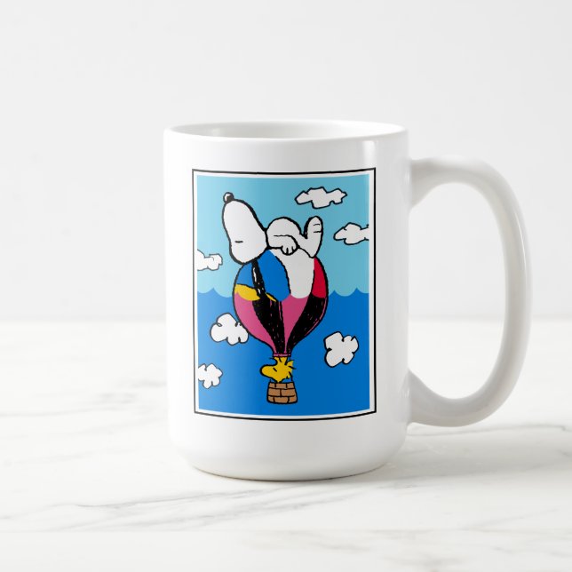 Caneca De Café Amendoins | Snoopy & Woodstock Balão de Ar Quente (Direita)
