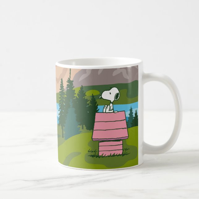 Caneca De Café Amendoins | Snoopy & Woodstock O Excelente No Exte (Direita)
