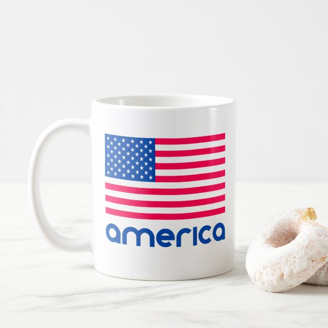 Caneca De Café América (Com Donut)