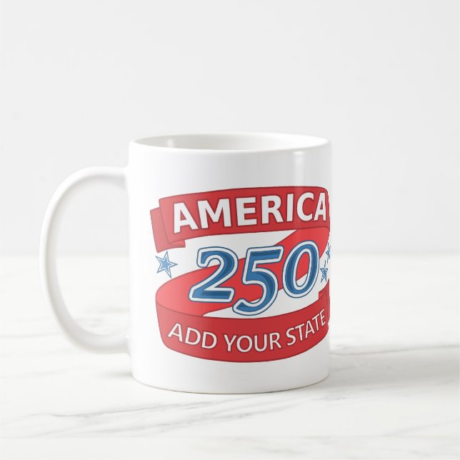 Caneca De Café America 250 Add State Independence Anniversary (Esquerda)