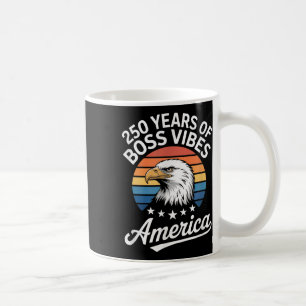 Caneca De Café América 250 Anos De Chefe Vibes Vintage Usa