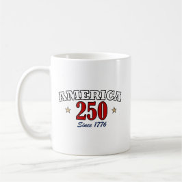 Caneca De Café América 250 Desde 1776 Patriótico Quatro de Julho