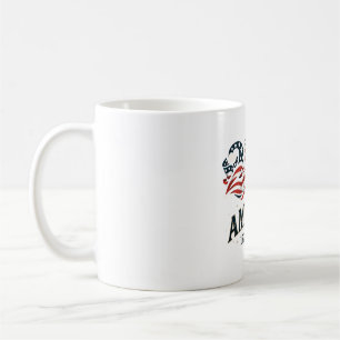 Caneca De Café América 250 Estrelas e Listras Patrióticas