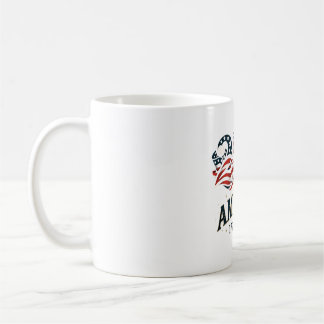 Caneca De Café América 250 Estrelas e Listras Patrióticas