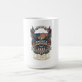 Caneca De Café America 250th Anniversary Patriotic 1776 Freedom 