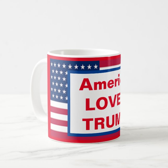 Caneca De Café América AMA TRUMP CAFFEE MUG (Frente Esquerda)