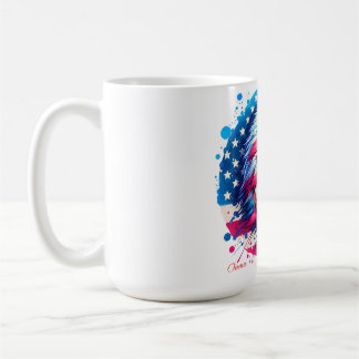 Caneca De Café América - Design Patriótico dos EUA em 4 de julho,