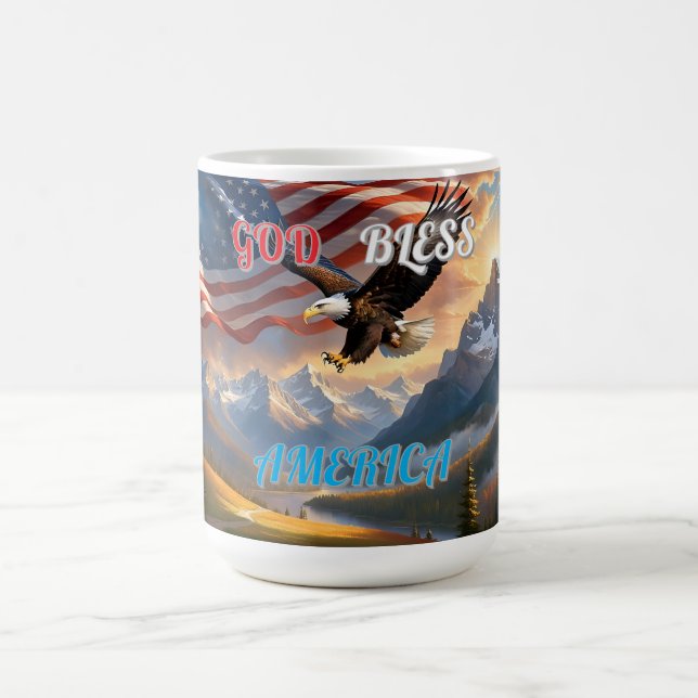 Caneca De Café AMÉRICA deus abençoe (Centro)