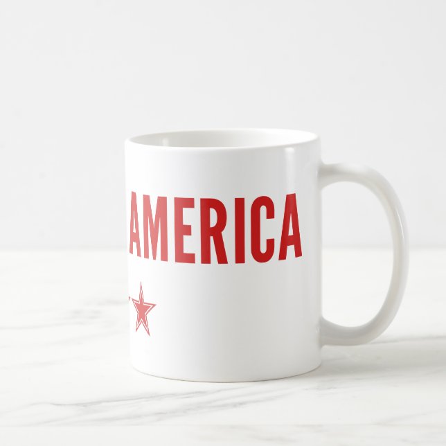 Caneca De Café América deus abençoe (Direita)