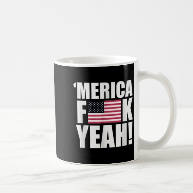 Caneca De Café América F Yeah Quatro 4 de Julho (Direita)