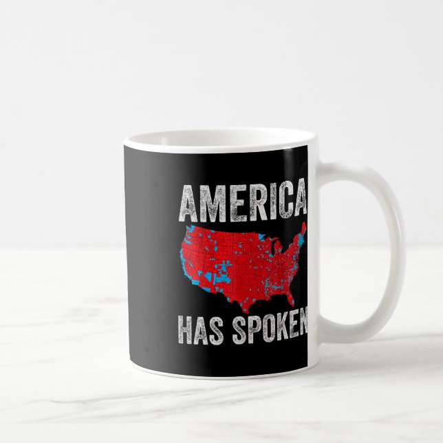 Caneca De Café América Falou Do Mapa Eleitoral De 2024, Você Pode (Direita)