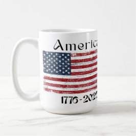 Caneca De Café America Flag 1776 to 2026 USA 250th Anniversary 