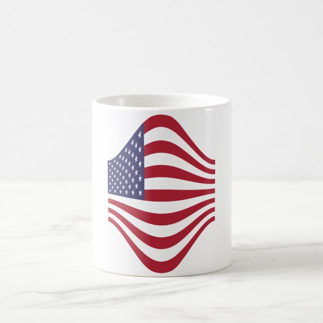 Caneca De Café America Flag Coffee Mug (Centro)