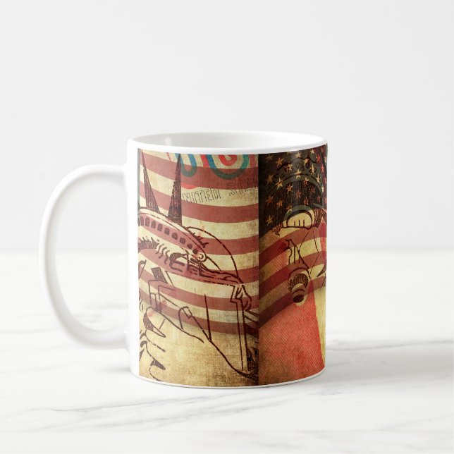Caneca De Café América, fundo gigante (Esquerda)