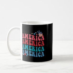Caneca De Café América Patriótica 4 de Julho Independência